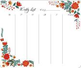 Folk Floral Dinara Weekly To-Do Pad By Dinara Mirtalipova Cover Image