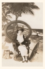Vintage Journal Woman Sitting on Chair at the Beach, Miami, Florida By Found Image Press (Producer) Cover Image