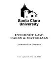 Internet Law Cases & Materials (2015) Cover Image