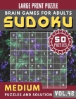 Sudoku Medium: suduko puzzle books for adults large print - suduko for adults medium difficulty for Senior, mom, dad Large Print (Sud By Sophia Parkes Cover Image