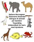 Italiano-Norvegese Dizionario illustrato bilingue di animali per bambini Tospråklig bildeordbok for barn, med dyretema Cover Image