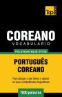 Vocabulário Português-Coreano - 7000 palavras mais úteis Cover Image