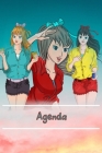 Agenda Semainier Universel Manga: Agenda perpétuel et prise de notes avec couverture et intérieur Manga N°4 - 56 semaines avec des pages supplémentair Cover Image