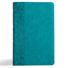 CSB Thinline Bible, Teal LeatherTouch Cover Image