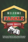 Farkle Score Sheets: V.2 Elegant design Farkle Score Pads 100 pages for Farkle Classic Dice Game - Nice Obvious Text - Small size 6*9 inch Cover Image