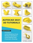 AutoCAD 2021 3D Tutorials Cover Image