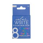 Color Write Fountain Pens Ink Refills - Set of 8 By Ooly (Created by) Cover Image