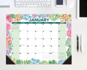 Succulent 2024 22 X 17 Large Monthly Deskpad Cover Image