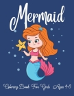 mermaid coloring book for girls ages 4-8: Cute funny Mermaids Activity Book for Kids girls boys teen students Workbook drawing. colouring colored book Cover Image