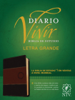 Biblia de Estudio del Diario Vivir Ntv, Letra Grande (Sentipiel, Café/Café Claro, Índice, Letra Roja) By Tyndale Bible (Created by) Cover Image