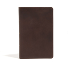 CSB Large Print Personal Size Reference Bible, Brown Genuine Leather Cover Image