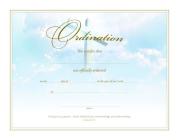 Ordination Certificate (Pk of 6) - Premium, Gold Foil Embossed Cover Image