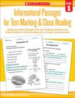Informational Passages for Text Marking & Close Reading: Grade 1: 20 Reproducible Passages With Text-Marking Activities That Guide Students to Read Strategically for Deep Comprehension By Martin Lee, Marcia Miller Cover Image
