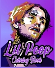 Lil Peep Coloring Book: Fun Coloring Book For All People And All Ages By Marouane Ben Cover Image