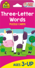 School Zone Three-Letter Words Puzzle Cards Cover Image