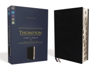 Niv, Thompson Chain-Reference Bible, Large Print, European Bonded Leather, Black, Thumb Indexed, Red Letter, Comfort Print By Frank Charles Thompson (Editor), Zondervan Cover Image