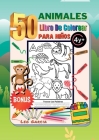 Libro Para Colorear de 50 Animales Para Niños 4+ Extra Parte Para Rastrear Las Palabras Visuales: 50 Animales Para Colorear, Aprender Letras y Aprende By Leo Garcia Cover Image