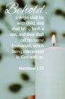 Advent Bulletin: God With Us (Package of 100): Matthew 1:23 (KJV) By Broadman Church Supplies Staff (Contributions by) Cover Image