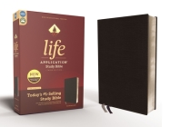 Niv, Life Application Study Bible, Third Edition, Bonded Leather, Black, Red Letter Edition By Zondervan Cover Image