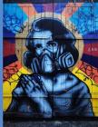 Graffiti Street Art #3 Gas Mask Woman: Everyday Notebook By Roxi Press Cover Image