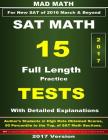 2017 New SAT Math 15 Tests By John Su Cover Image
