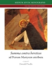 Summa contra hereticos By Petrus Veronensis, Donald Prudlo (Editor) Cover Image
