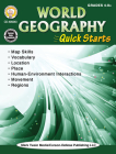 World Geography Quick Starts Workbook By Mark Twain Media (Editor) Cover Image