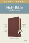 KJV Personal Size Giant Print Bible, Filament Enabled Edition (Genuine Leather, Burgundy, Indexed) Cover Image