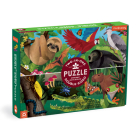 Rainforest Above & Below 100 Piece Double-Sided Puzzle By Illustrated By Jonathan Woodwa Mudpuppy (Created by) Cover Image