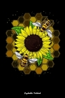Psychedelic Notebook: Hippie Sunflower Bees Floral Boho Notebook By Fungi Love Cover Image