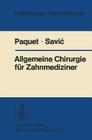 Allgemeine Chirurgie Für Zahnmediziner Cover Image