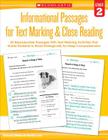 Informational Passages for Text Marking & Close Reading: Grade 2: 20 Reproducible Passages With Text-Marking Activities That Guide Students to Read Strategically for Deep Comprehension By Martin Lee, Marcia Miller Cover Image