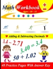 Adding & Subtracting Decimals: 48 practice pages with answer key By Hassan Aghlyas Cover Image