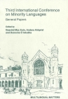 Minority Language Conference (3rd): General Papers (Multilingual Matters #31) By G. Maceoin (Editor), Anders Ahlqvist (Editor), D. O. Haodha (Editor) Cover Image