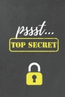 Pssst... Top Secret: Handliches Passwort Buch mit Register zum Verwalten von geheimen Passwörtern, Zugangsdaten und PINs By Nie Wieder Zettelwirtschaft Cover Image