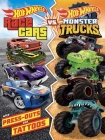 Hot Wheels: Race Cars vs. Monster Trucks: 100% Officially Licensed by Mattel, Activities, Tattoos, & Press-Out Cards for Kids Ages 4 to 8 Cover Image