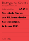 Slavistische Studien Zum XII. Internationalen Slavistenkongreß in Krakau 1998 (Beitraege Zur Slavistik #37) Cover Image