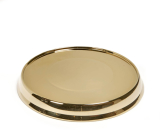 RemembranceWare: Communion Tray Base - Brass Finish: Stainless Steel / Enhances Presentation / Sturdy Construction / Fits Communion Tray and Disk Cover Image