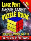 Large Print Number Search Puzzle Book for Adults, Seniors and Kids: Can You Solve All the Puzzles in This Number Word Search Puzzle Book? By Maxwell Mattrichy Cover Image