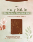 The Holy Bible: The Barbour Simplified KJV Bible Promise Book Edition [Chestnut Floral]: A Carefully Updated Edition of the Time-Tested King James Version Plus Powerful Devotional & Study Features By Christopher D. Hudson Cover Image