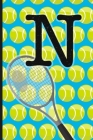 N: Tennis Monogram Initial Notebook for boys Letter N - 6