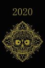 2020: Agenda semainier 2020 - Calendrier des semaines 2020 - Turquoise pointillé - Or noir, Crâne By Gabi Siebenhuhner Cover Image