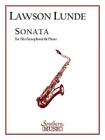 Sonata: Alto Sax By Lawson Lunde (Composer) Cover Image