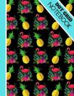 Dot Grid Notebook: Bright Tropical Flamingo and Pineapple Print - Dotted Bullet Style Notebook for Men and Women By Blue Havana Press Cover Image