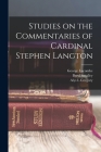 Studies on the Commentaries of Cardinal Stephen Langton Cover Image