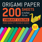 Origami Paper 200 Sheets Vibrant Colors 6 (15 CM) Cover Image