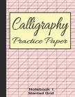 Calligraphy Practice Paper Notebook 1: Slanted Graph Grid for Script Handwriting Cover Image