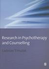 Research in Psychotherapy and Counselling By Laco Timulak Cover Image