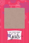 KJV Study Bible for Girls Pink Pearl/Gray, Vine Design Leathertouch By Larry Richards (Editor) Cover Image