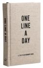 Canvas One Line a Day: A Five-Year Memory Book (Yearly Memory Journal and Diary, Natural Canvas Cover) By Chronicle Books Cover Image